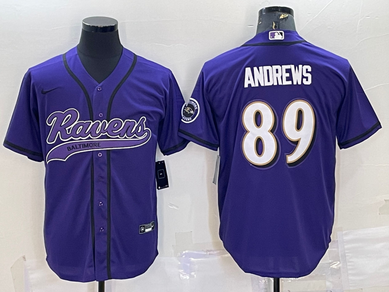 Men's Baltimore Ravens Mark Andrews #89 Purple Jersey Joint Edition